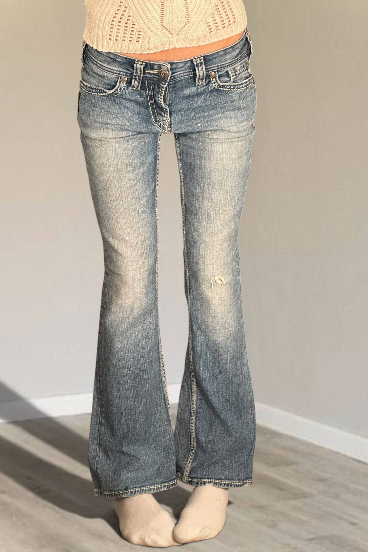 Lågmidjade jeans stl: XS
