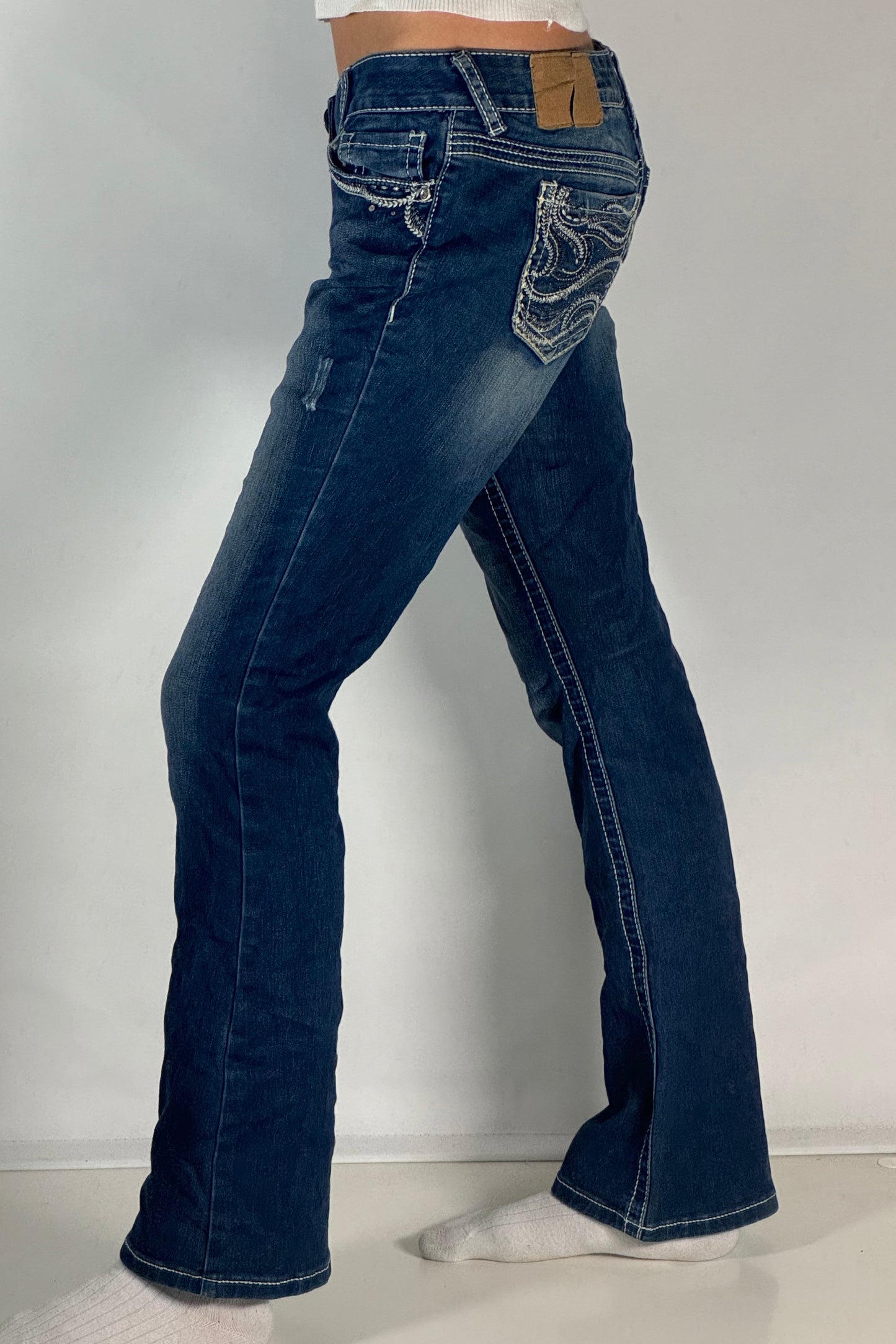 Lågmidjade jeans stl: S