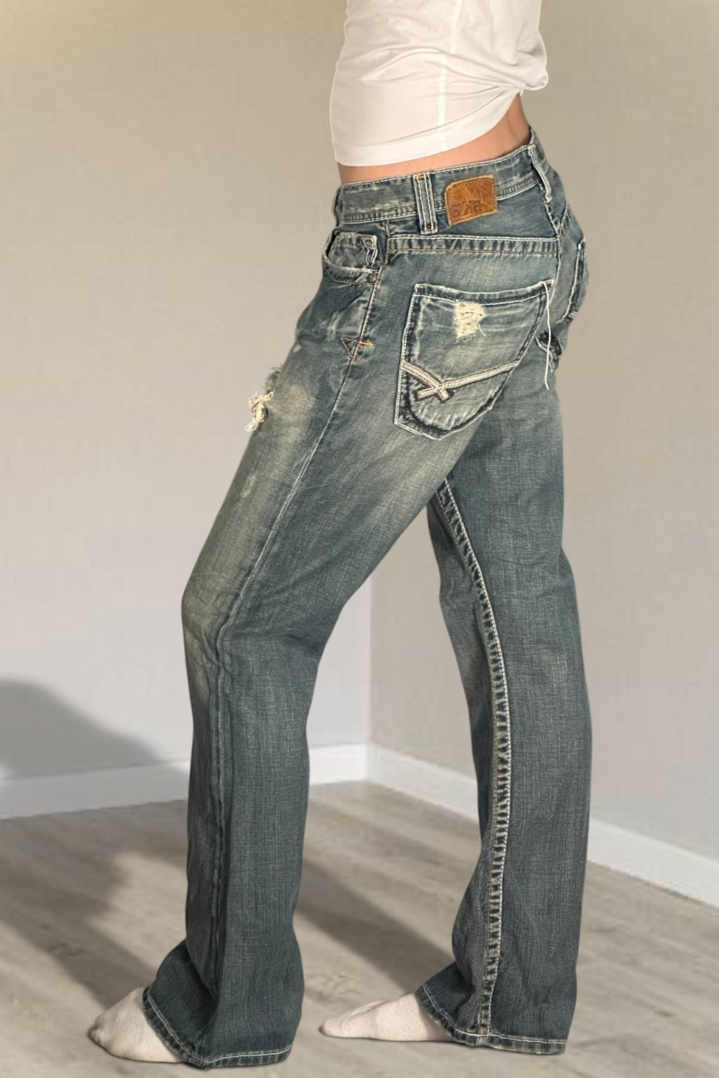 Lågmidjade jeans stl: S