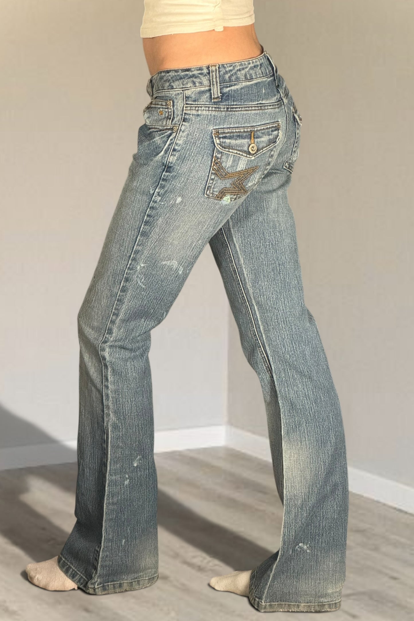 Lågmidjade jeans stl: XS/S