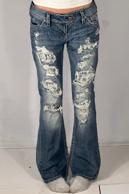 Lågmidjade jeans stl: M