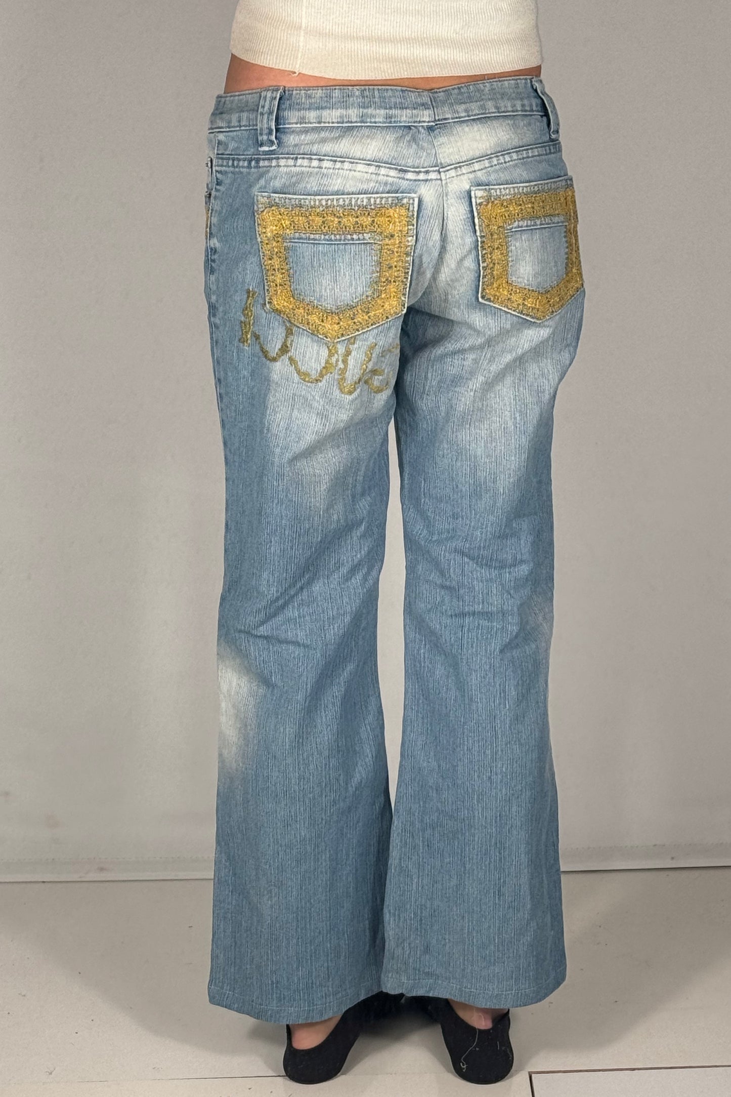 Lavtaljede jeans str: S