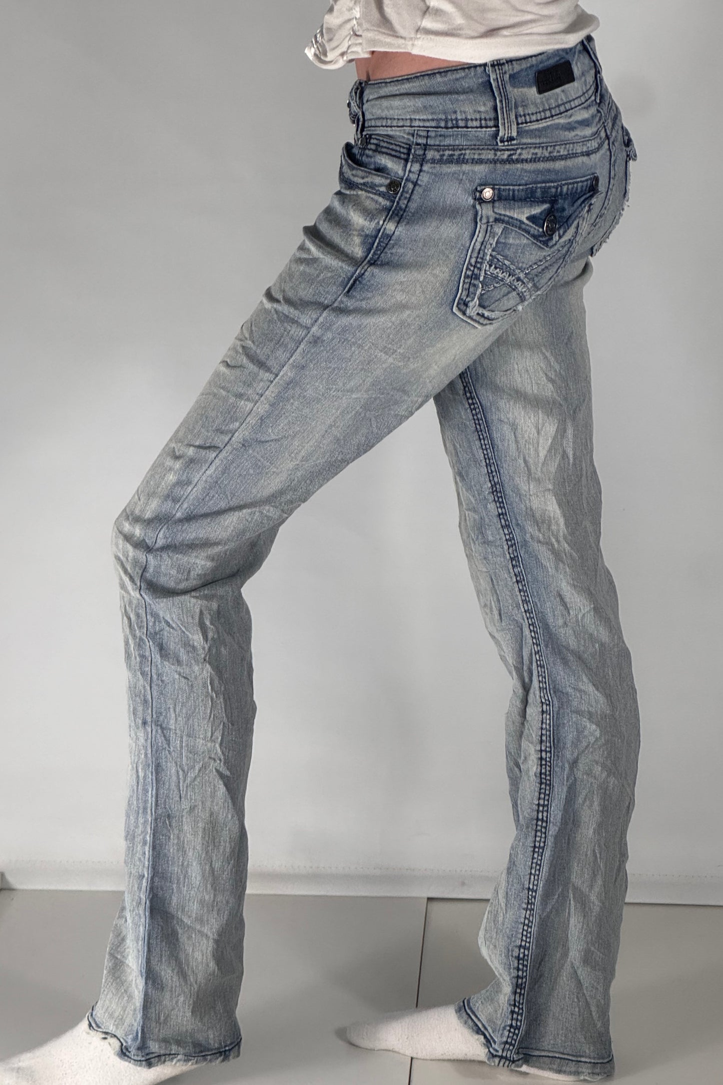 Lågmidjade jeans stl: XS