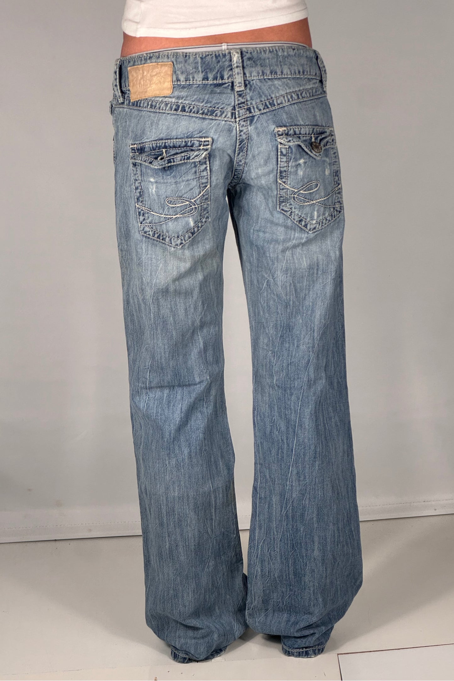 Lavtaljede jeans str: S