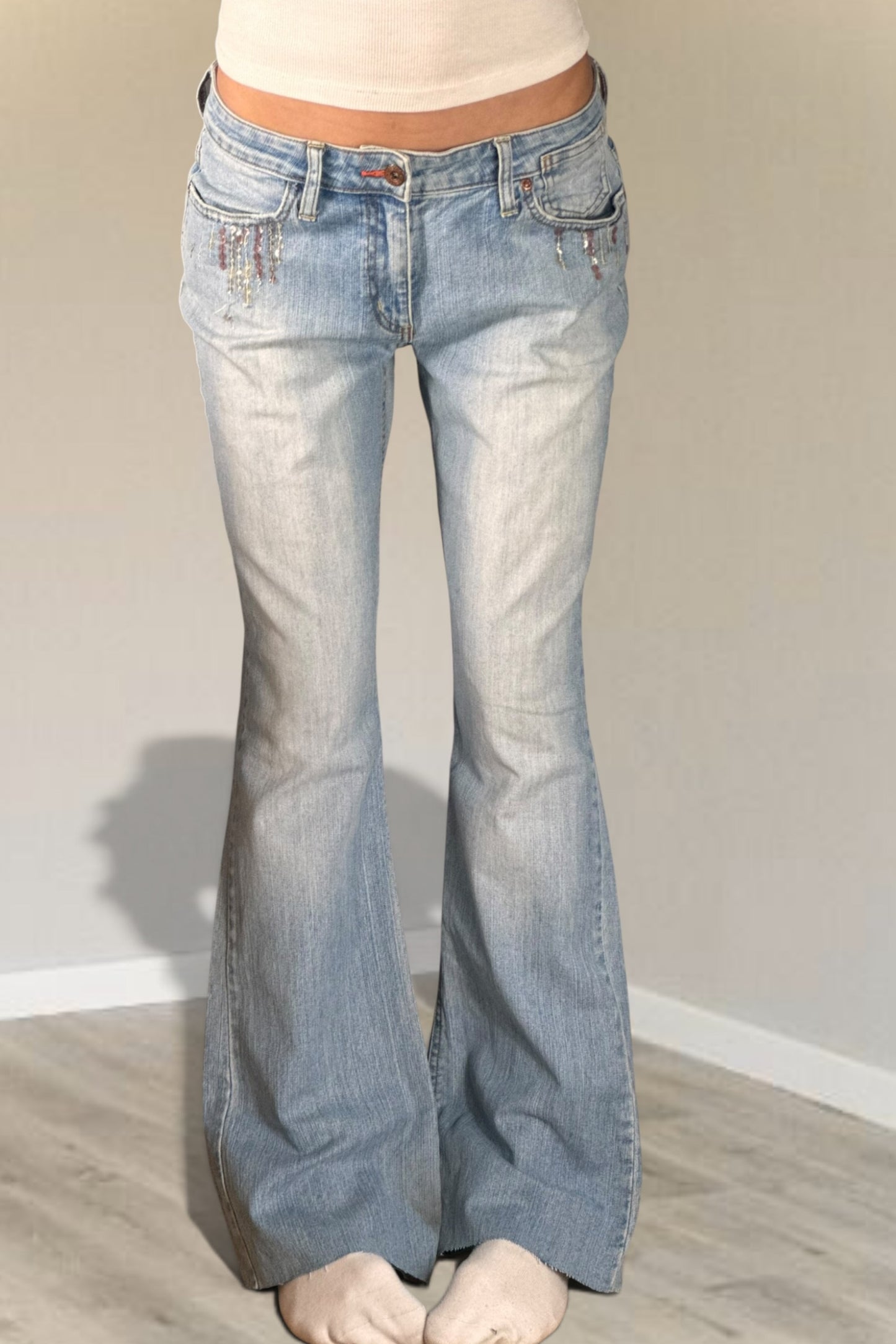 Low-rise jeans size: S
