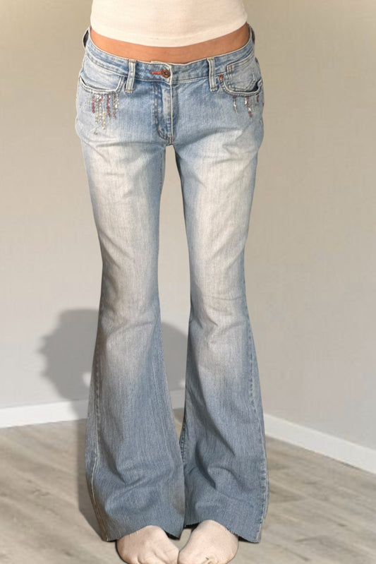 Lågmidjade jeans stl: S