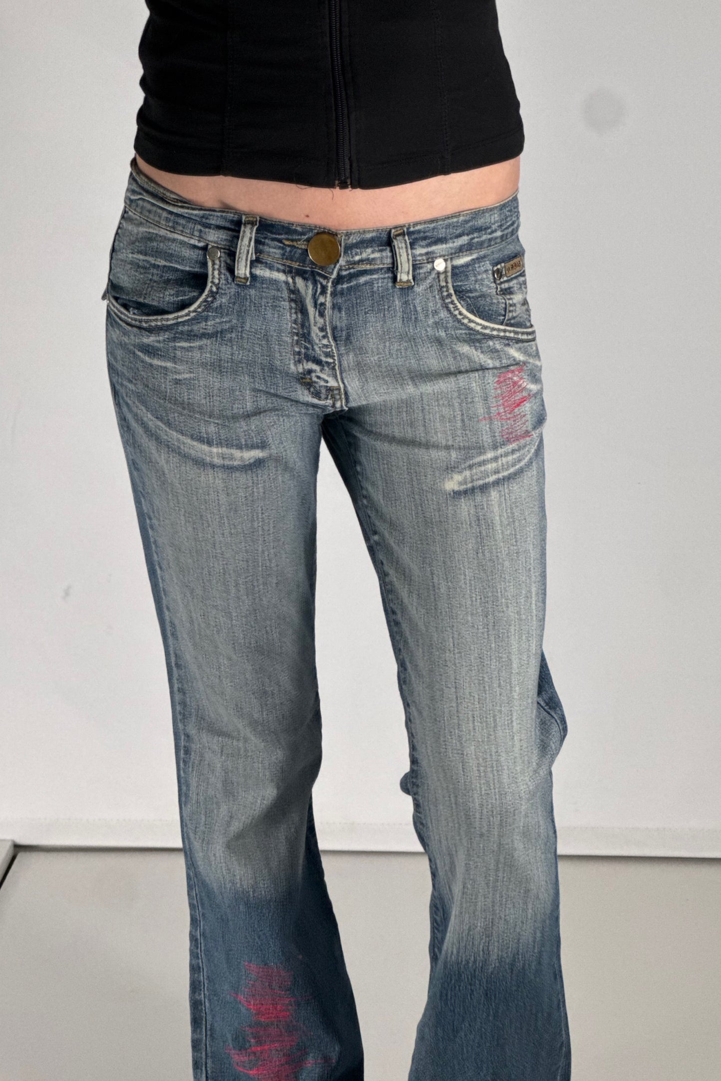 Lågmidjade jeans stl: XS