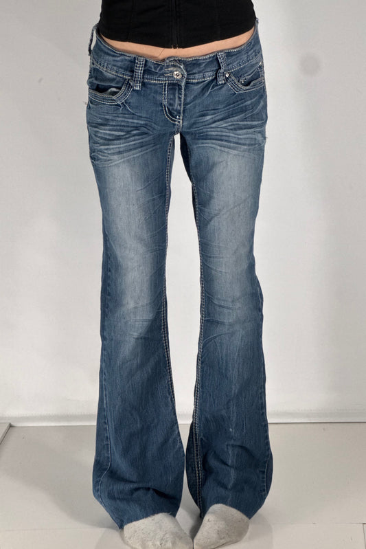 Lavtaljede jeans str: M