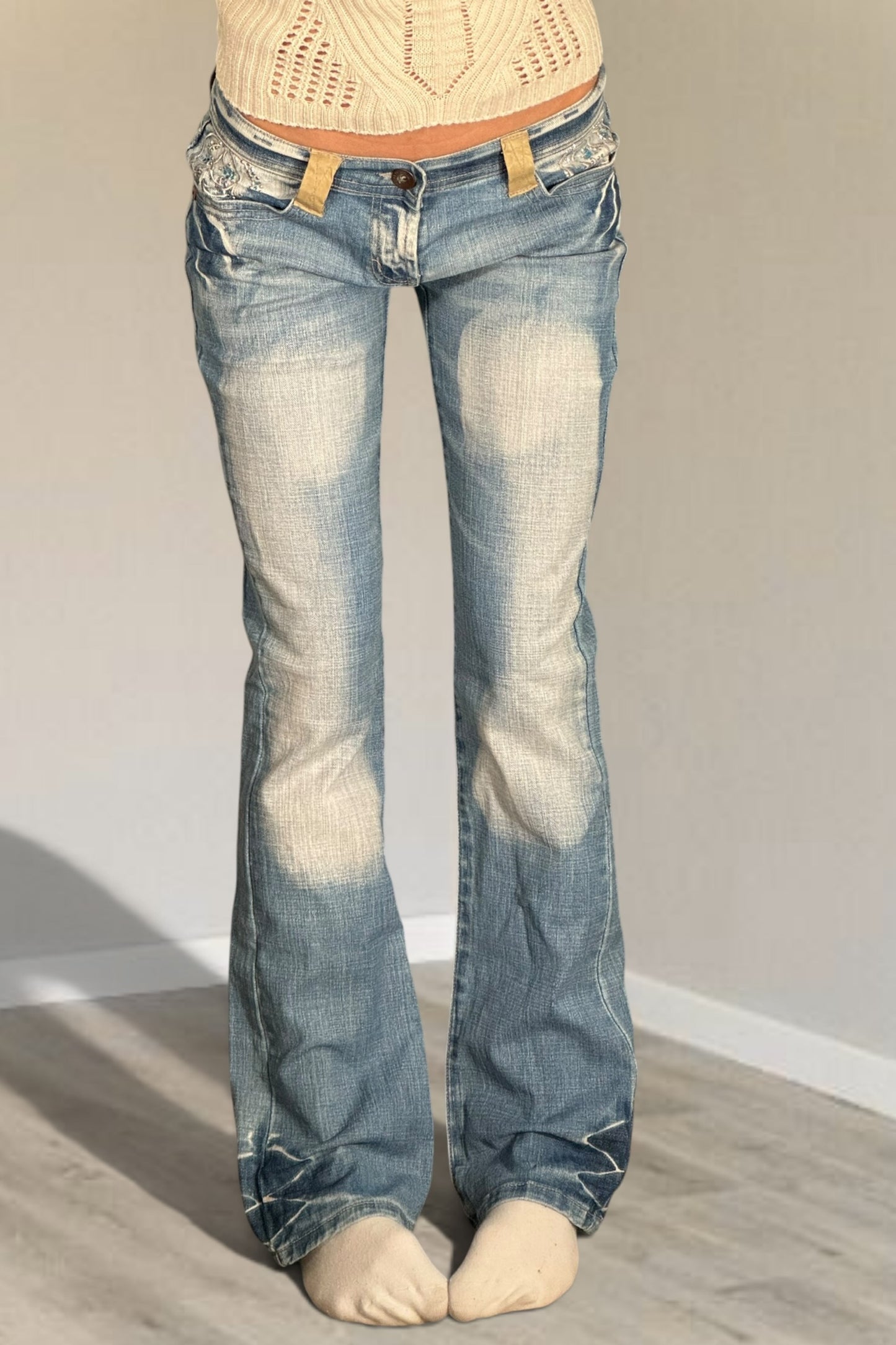 Lågmidjade jeans stl: XS/S