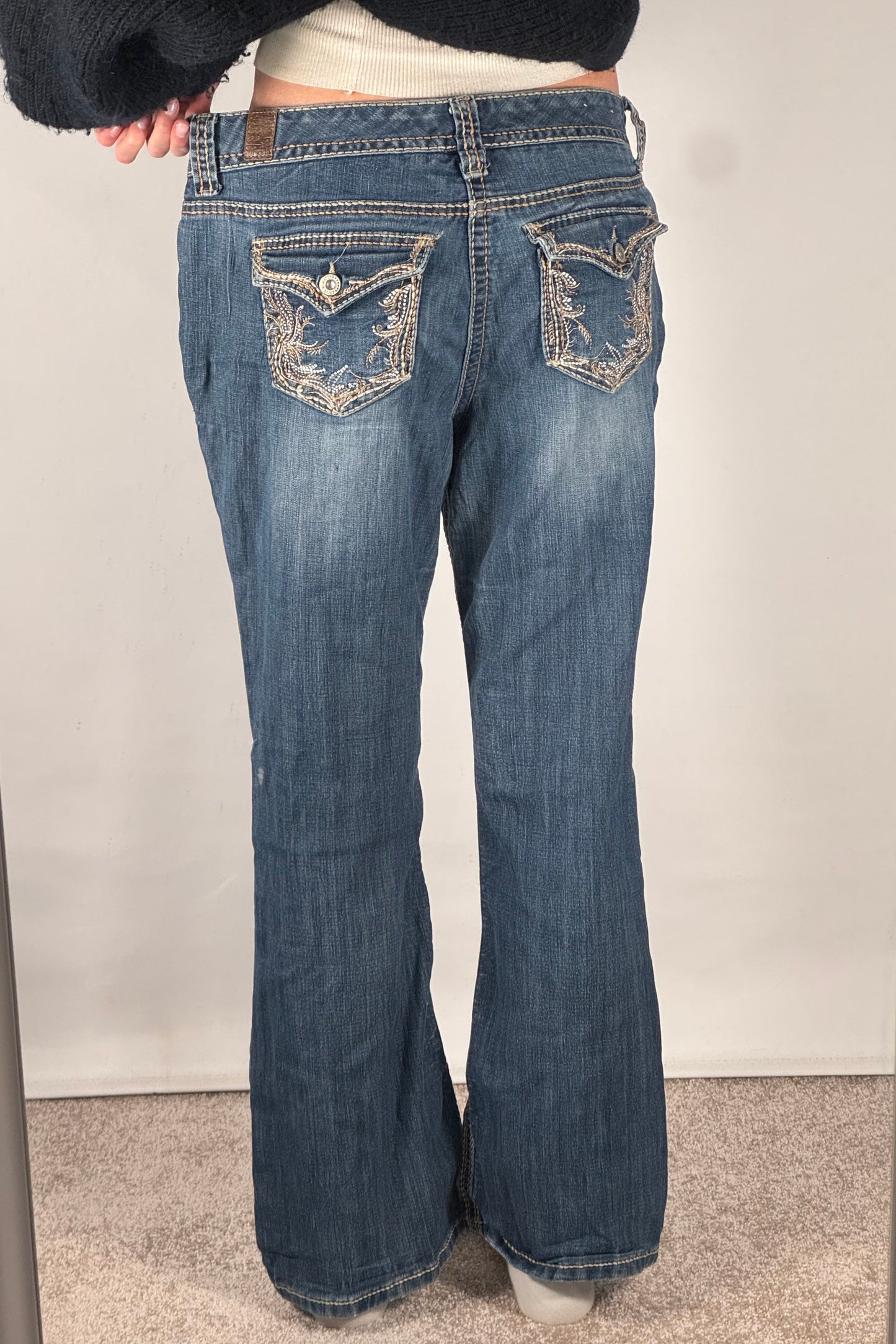 Lågmidjade jeans stl: M
