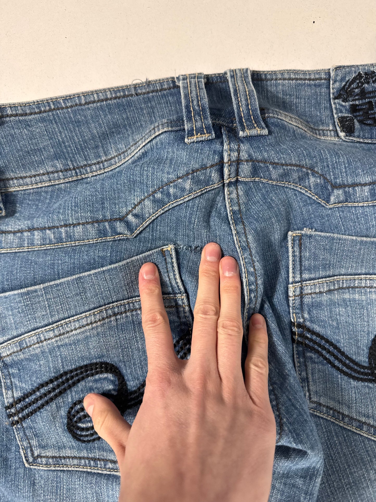 Lågmidjade jeans stl: S