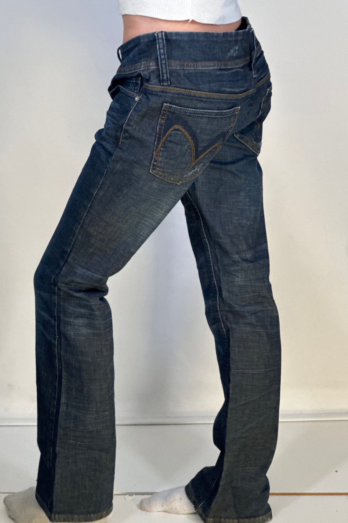 Lågmidjade jeans stl: S/M