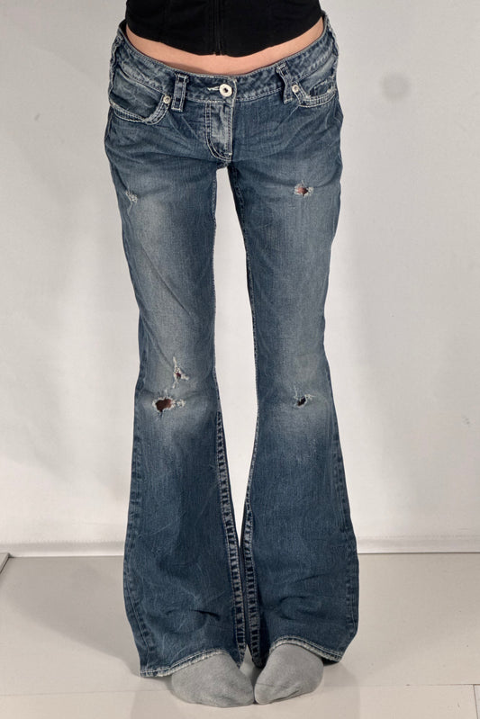 Lavtaljede jeans str: M