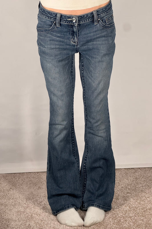 Lavtaljede jeans str: S