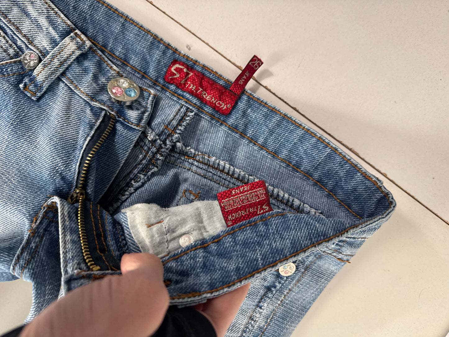 Lågmidjade jeans stl: XS