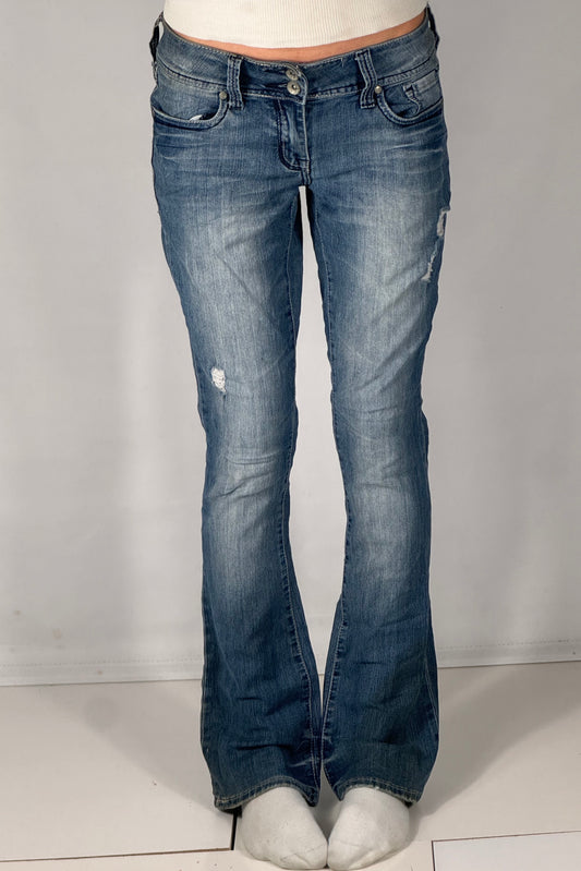 Lavtaljede jeans str: S