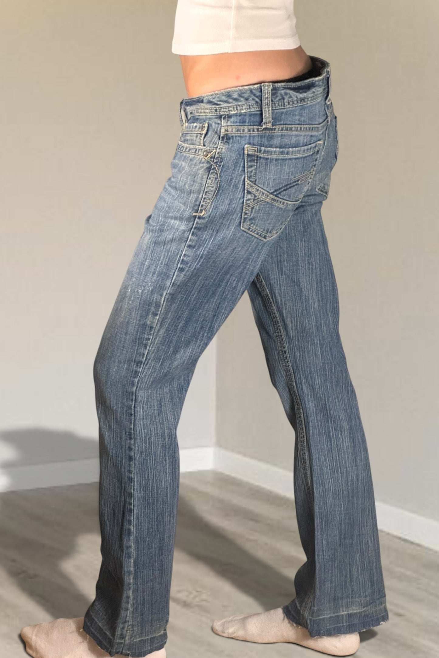 Lågmidjade jeans stl: S