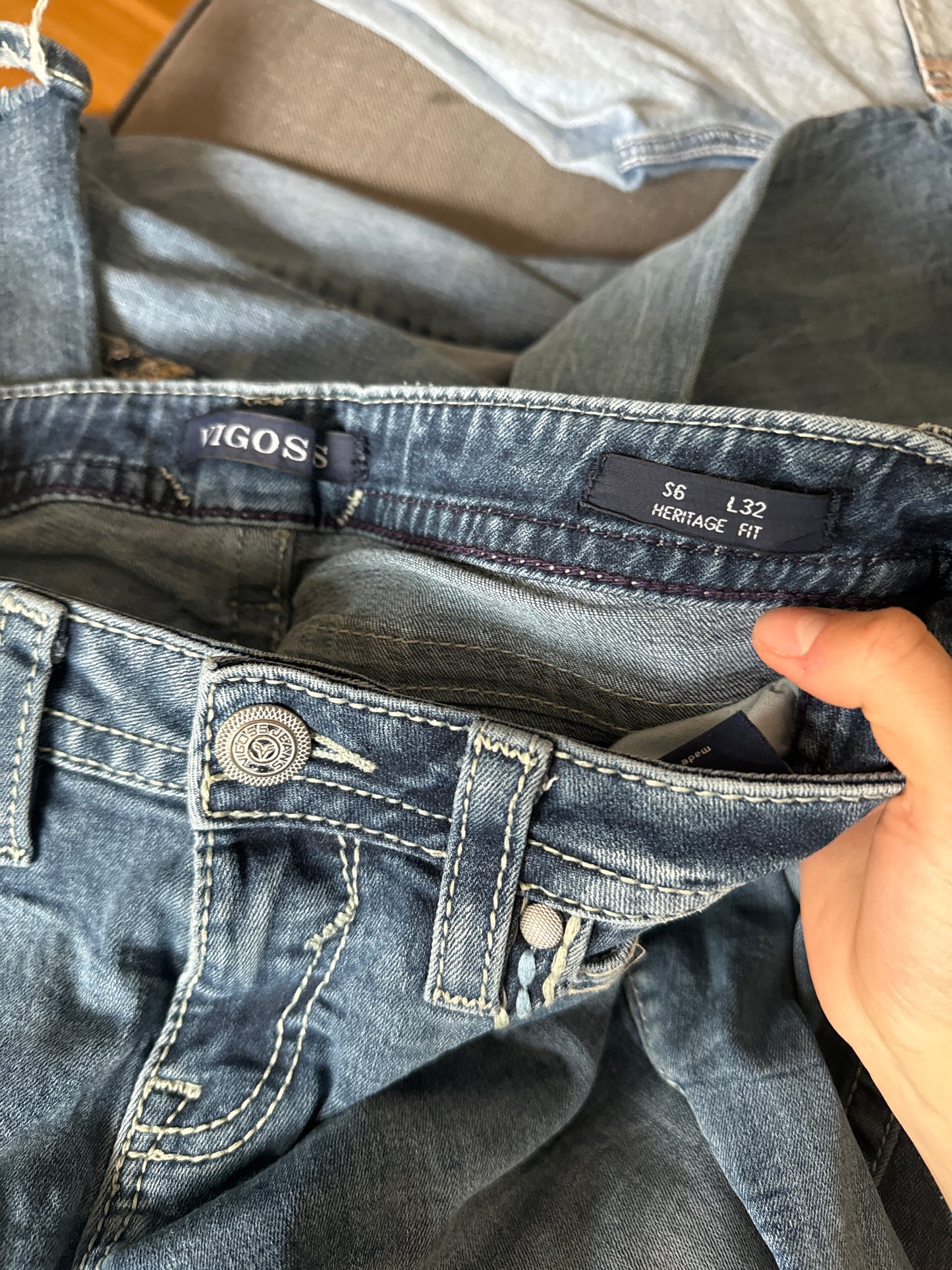 Lågmidjade jeans stl: S
