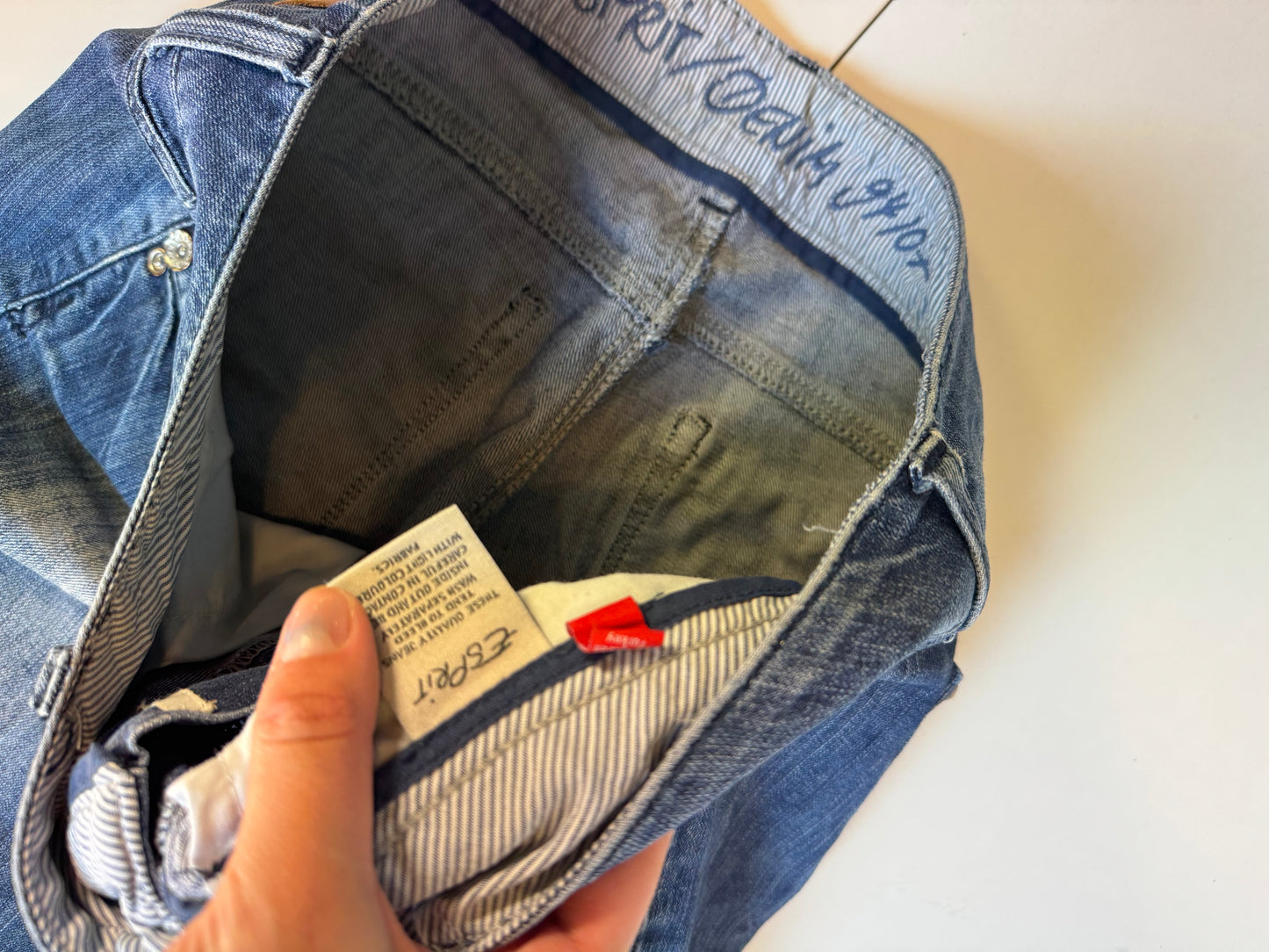 Lågmidjade jeans–stl: L