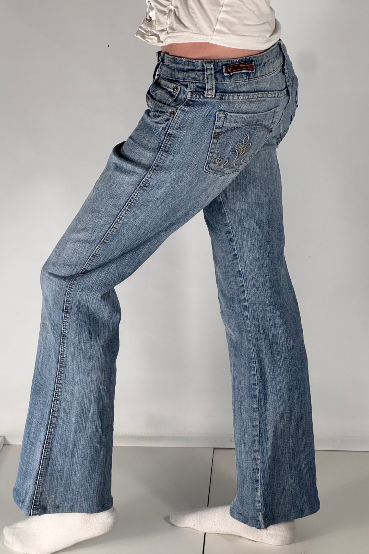 Lågmidjade jeans stl: S
