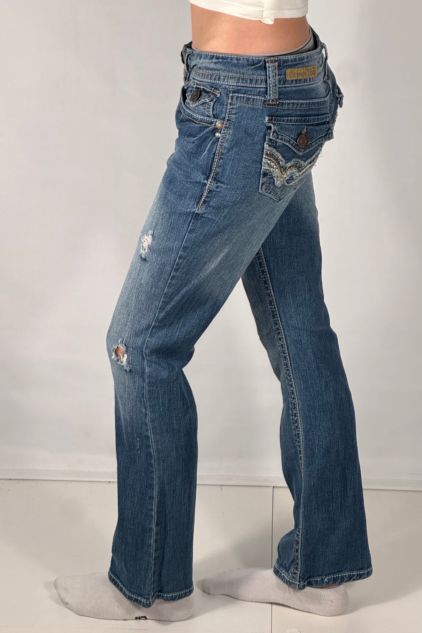 Lågmidjade jeans stl: S