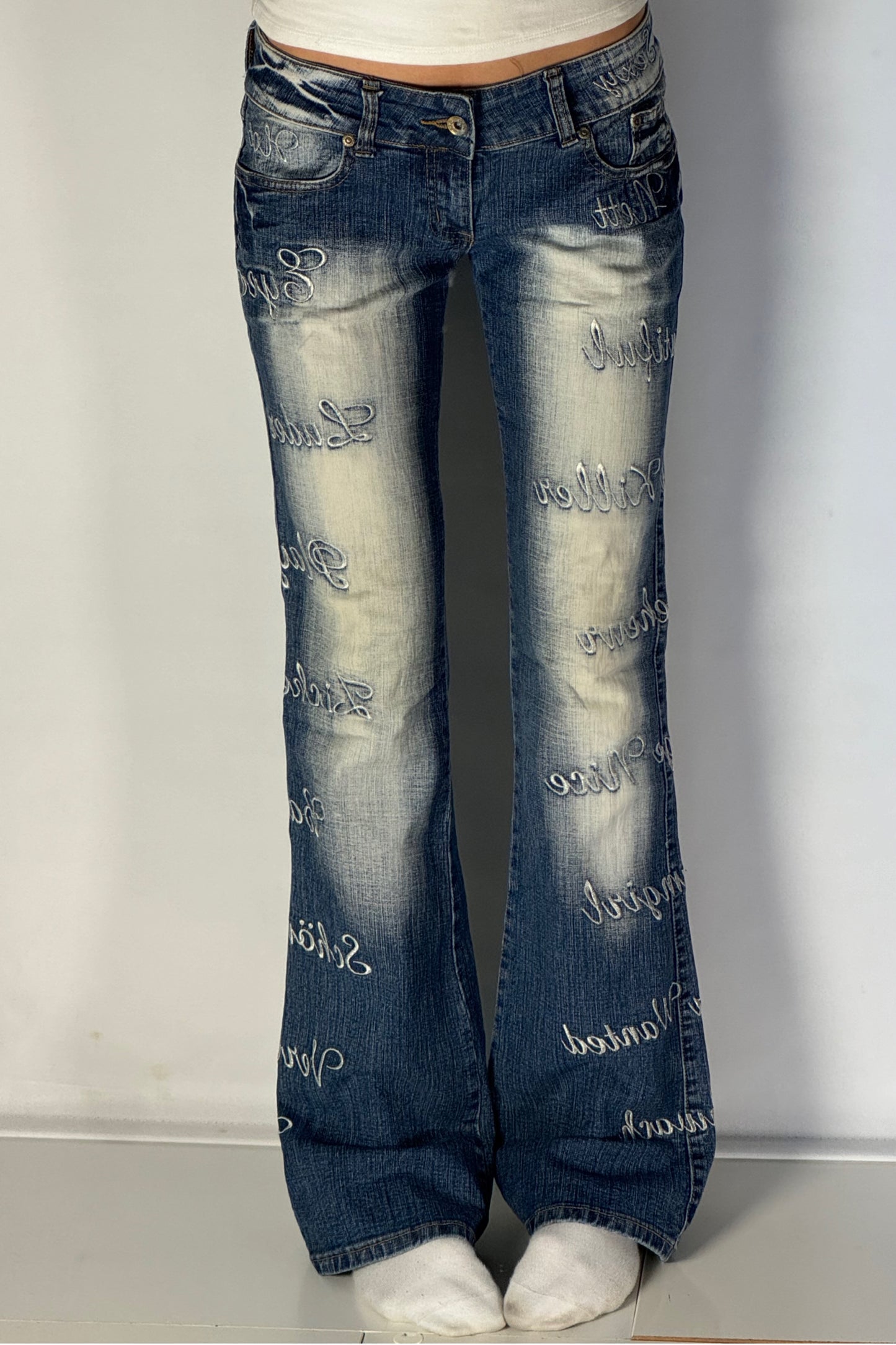 Lågmidjade jeans stl: S