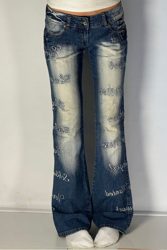 Lågmidjade jeans stl: S