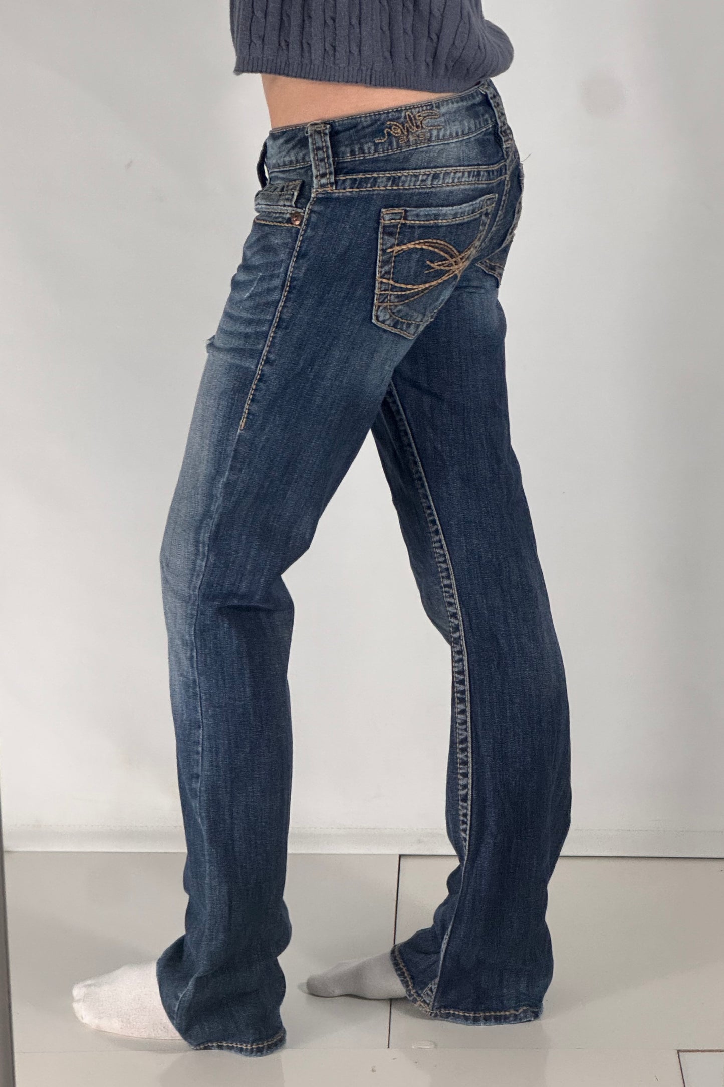 Lågmidjade jeans stl: S