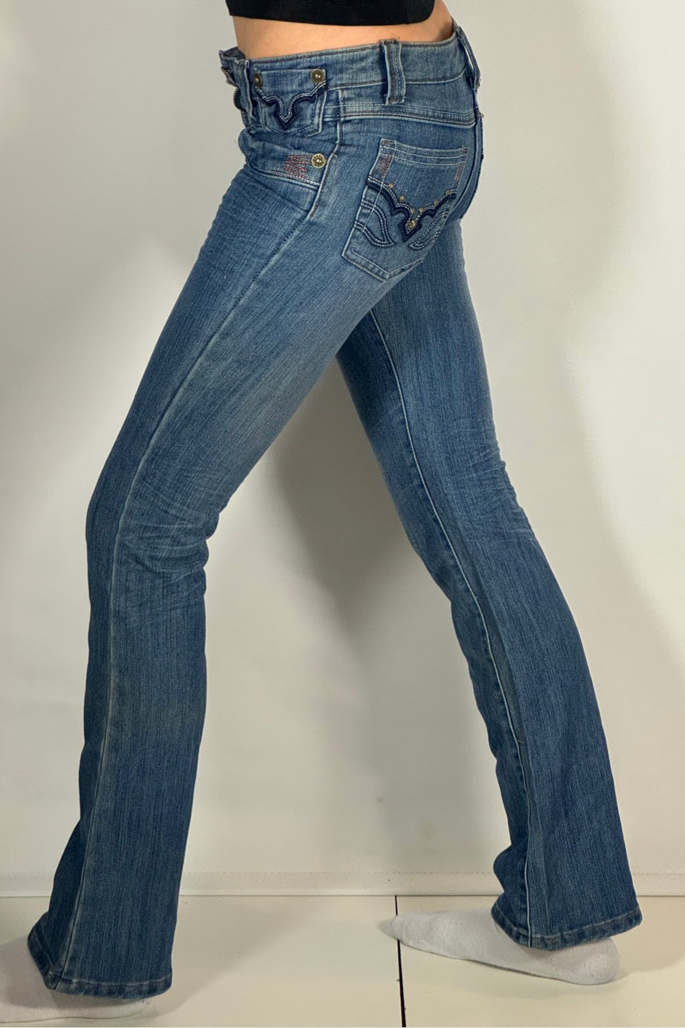 Lågmidjade jeans stl: XXXS