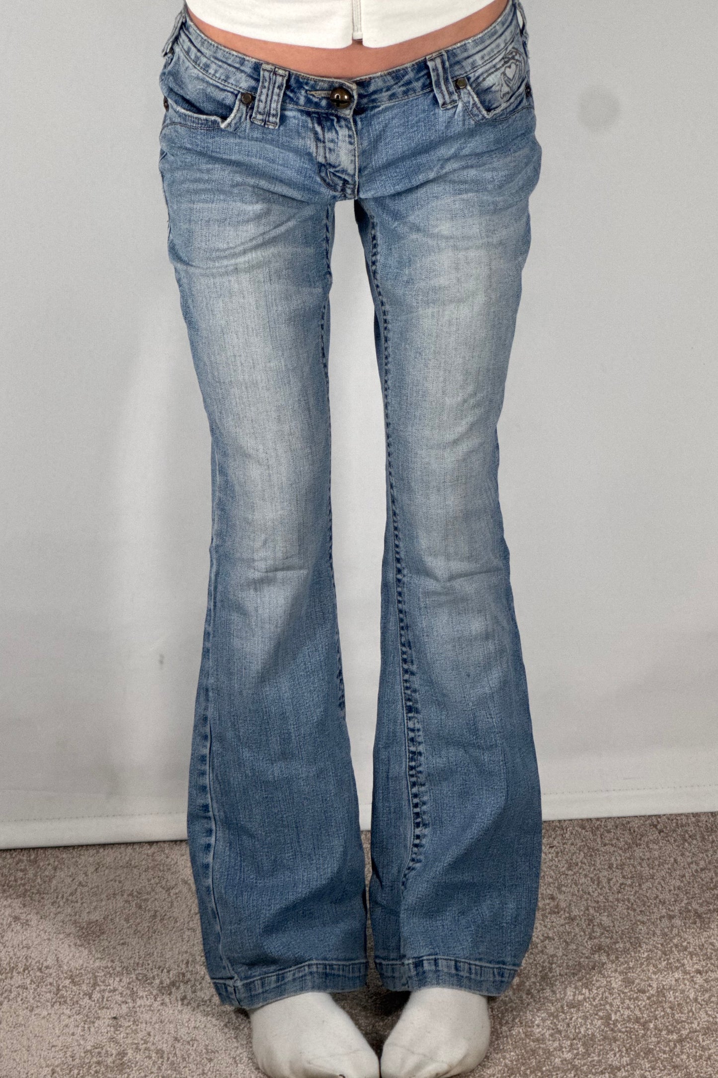 Lågmidjade jeans stl: XS