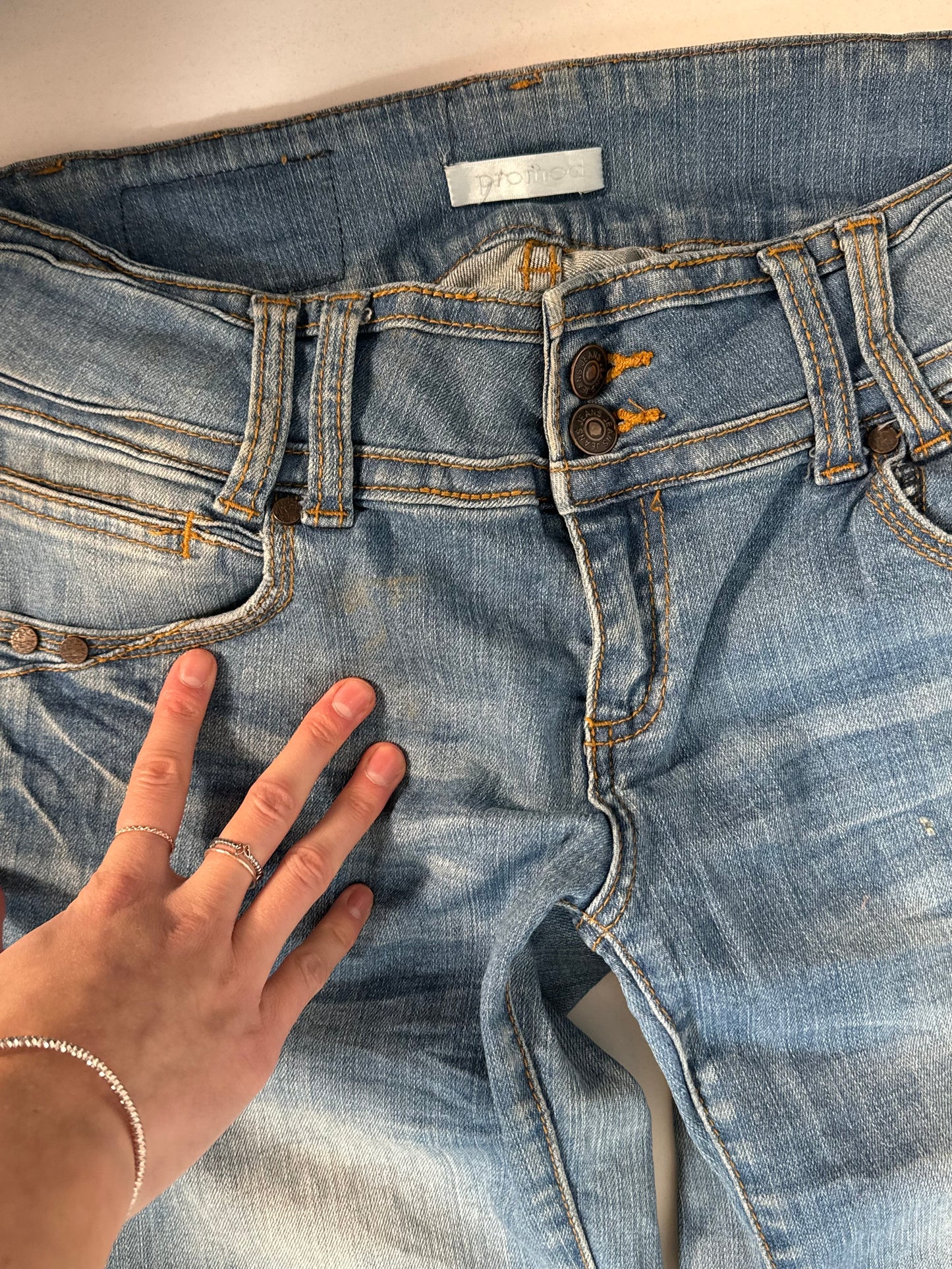 Lågmidjade jeans stl: S