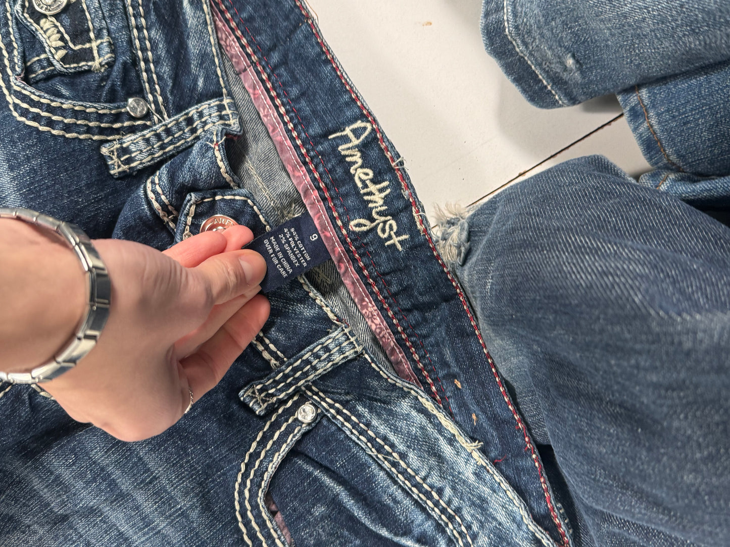 Lågmidjade jeans stl: S/M