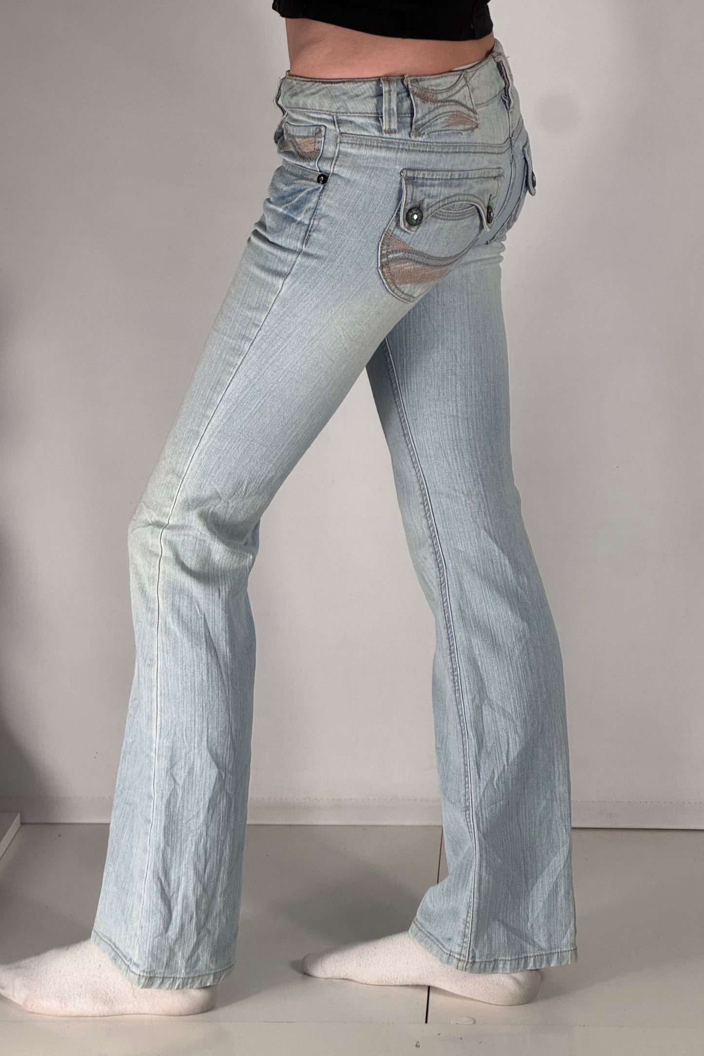 Lågmidjade jeans stl: XXS