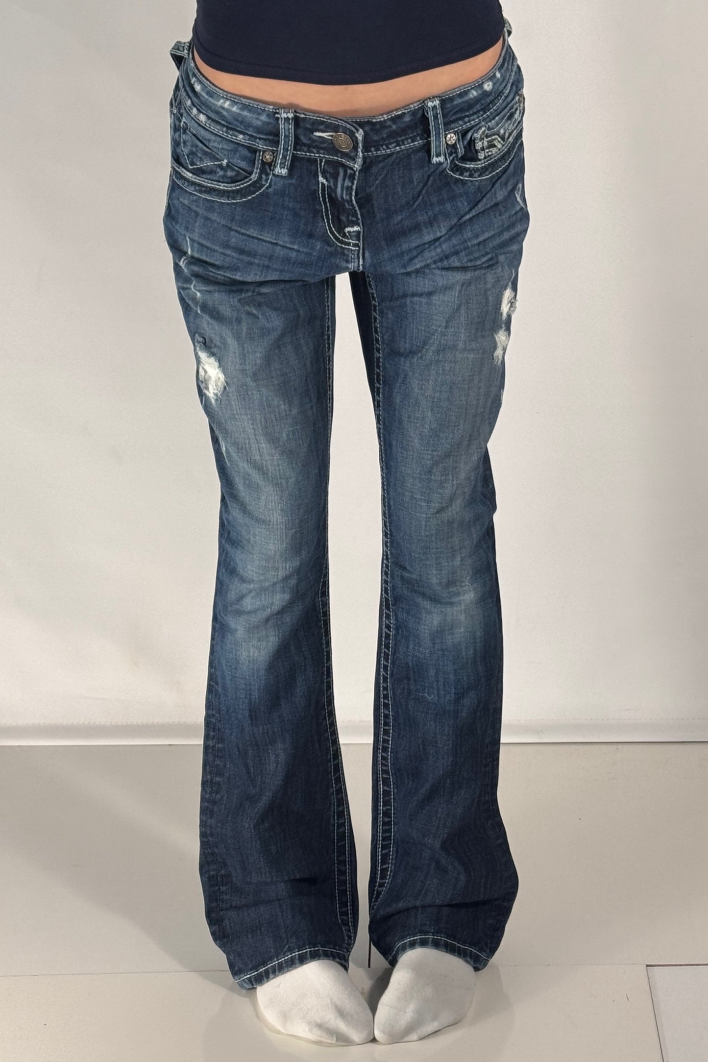 Lågmidjade jeans stl: M
