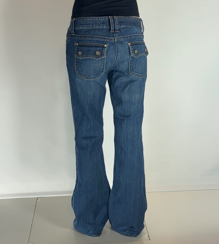Lågmidjade jeans–stl: S