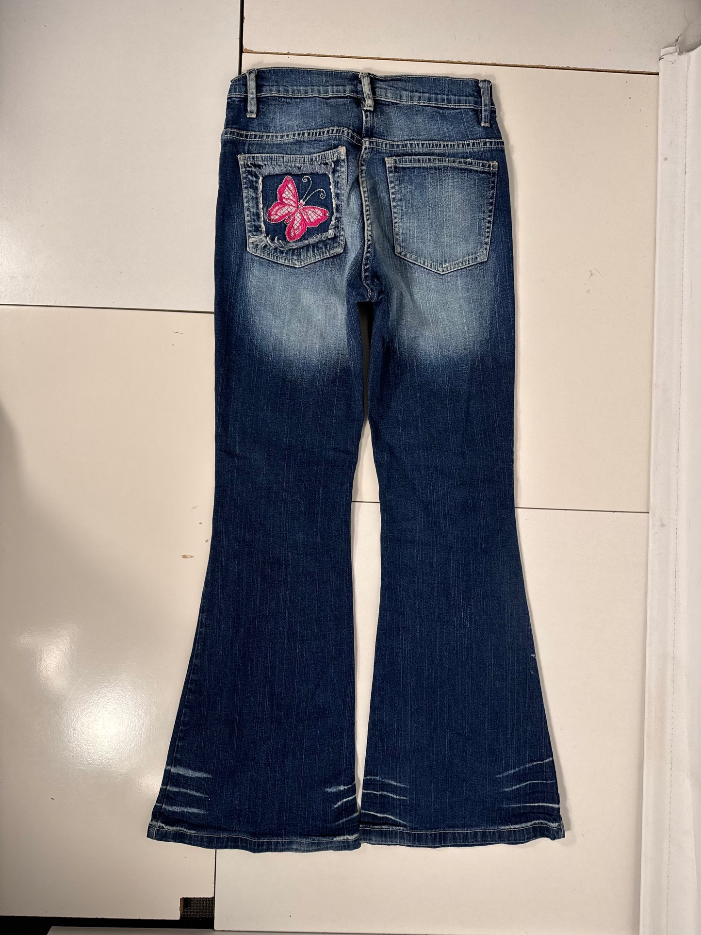Utsvingte jeans str: XXS