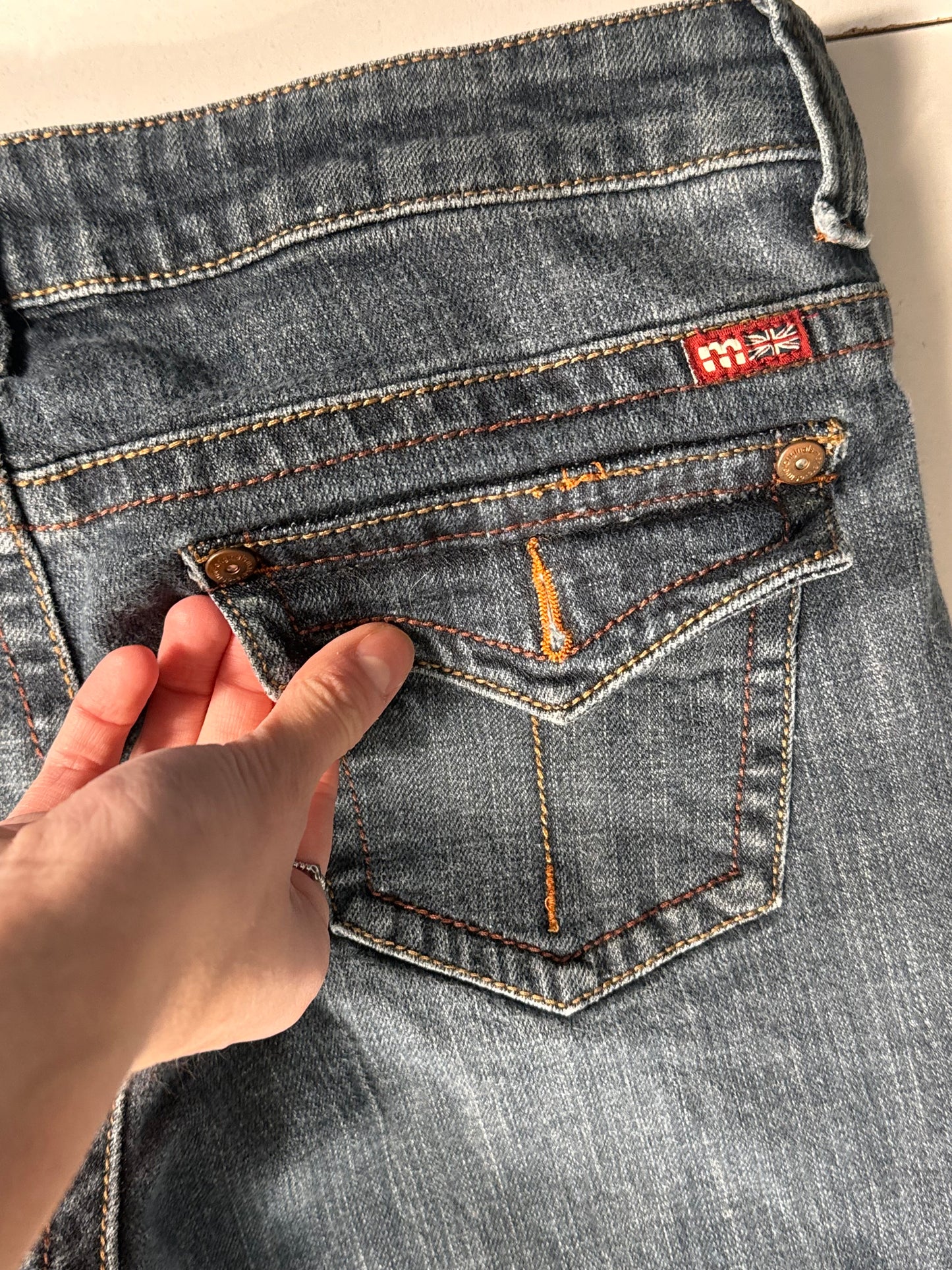 Lågmidjade jeans stl: S