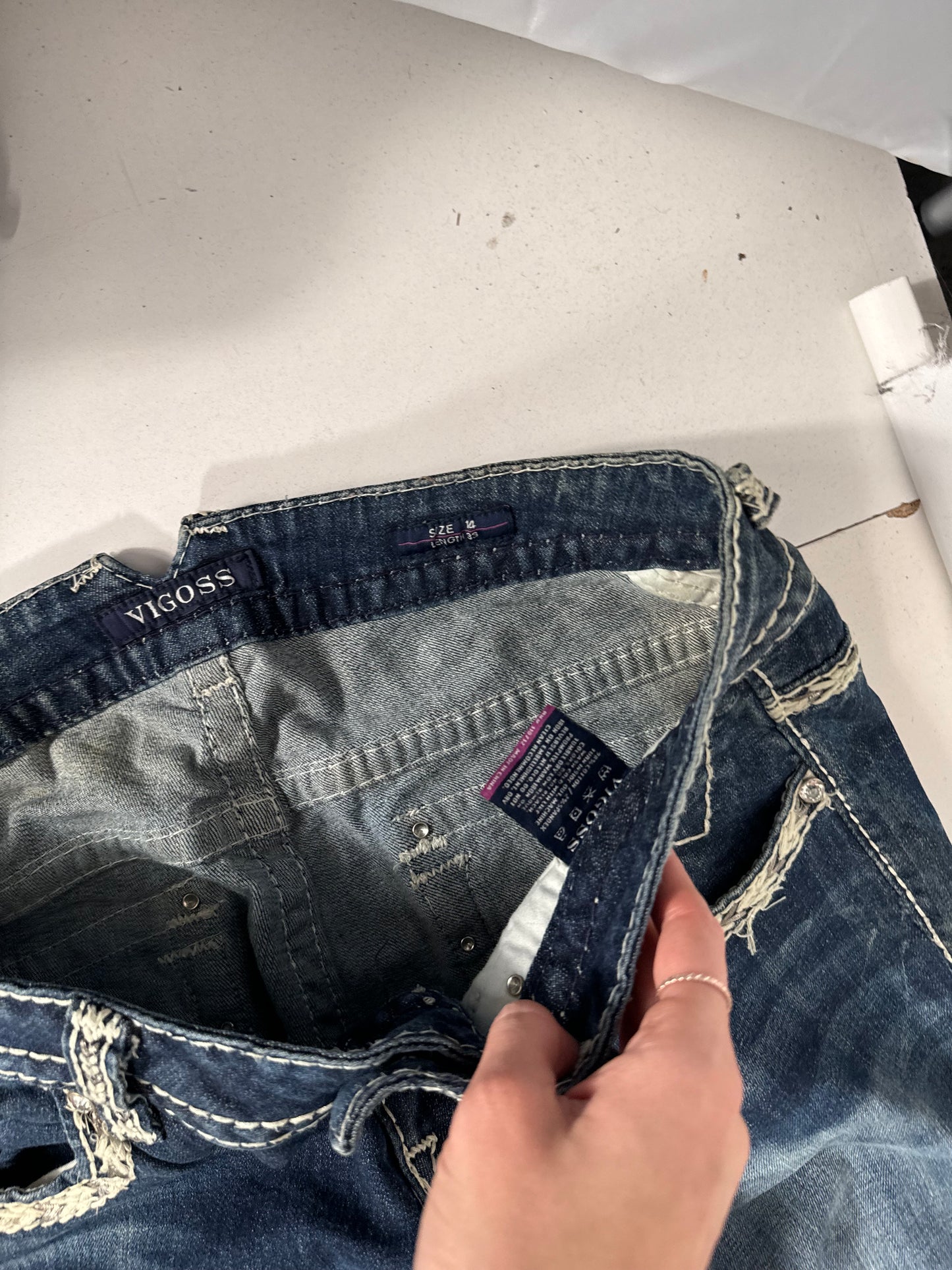 Lågmidjade jeans stl: L