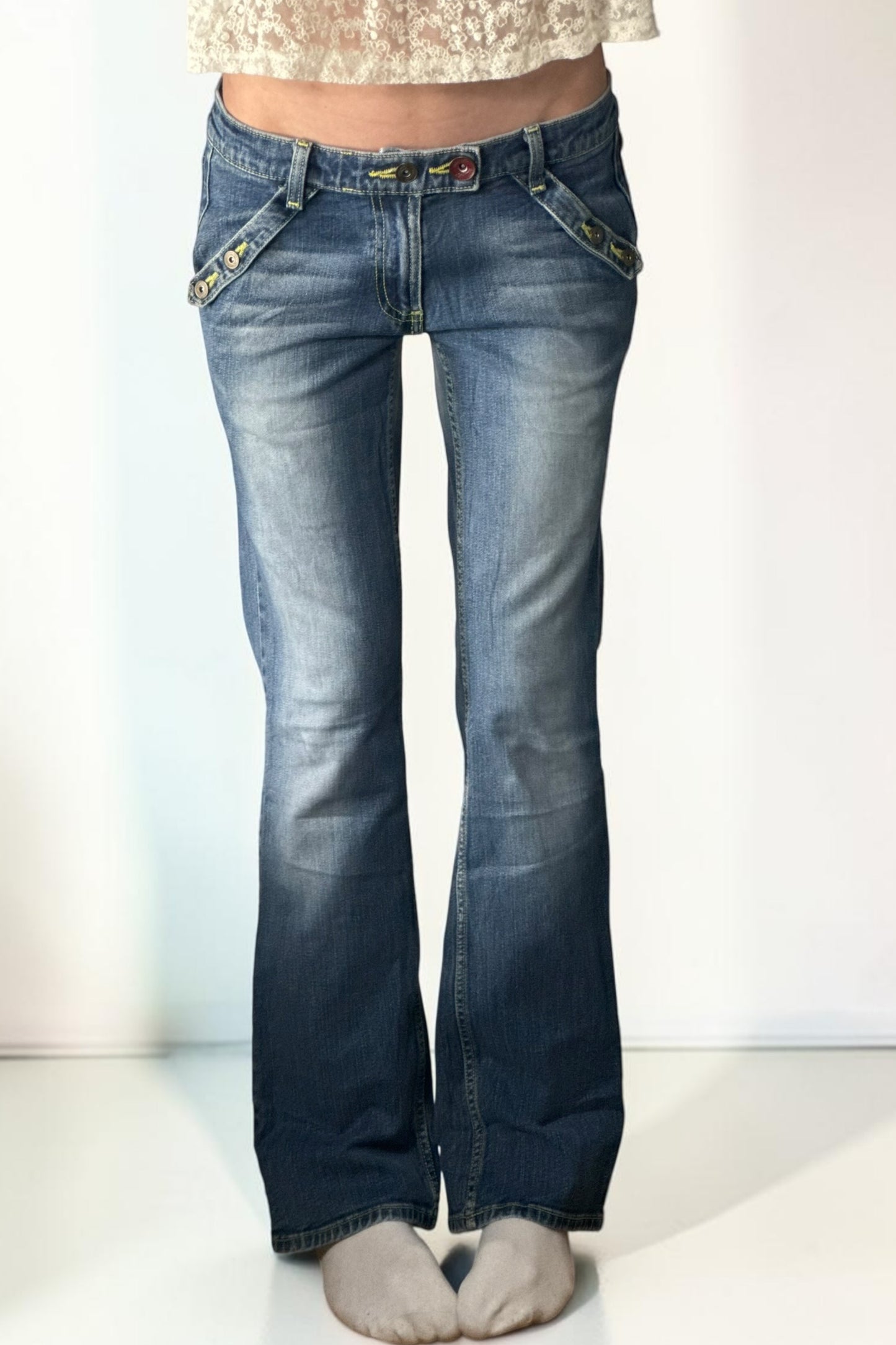 Lågmidjade jeans stl: S