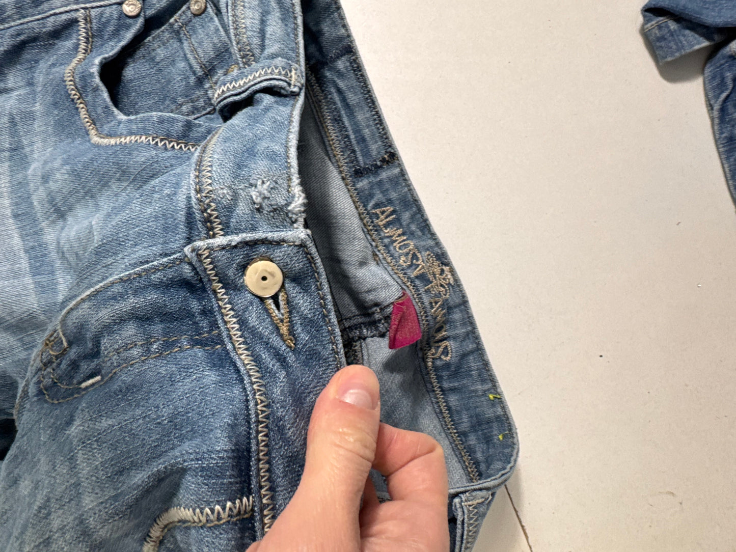 Lavtaljede jeans str: S