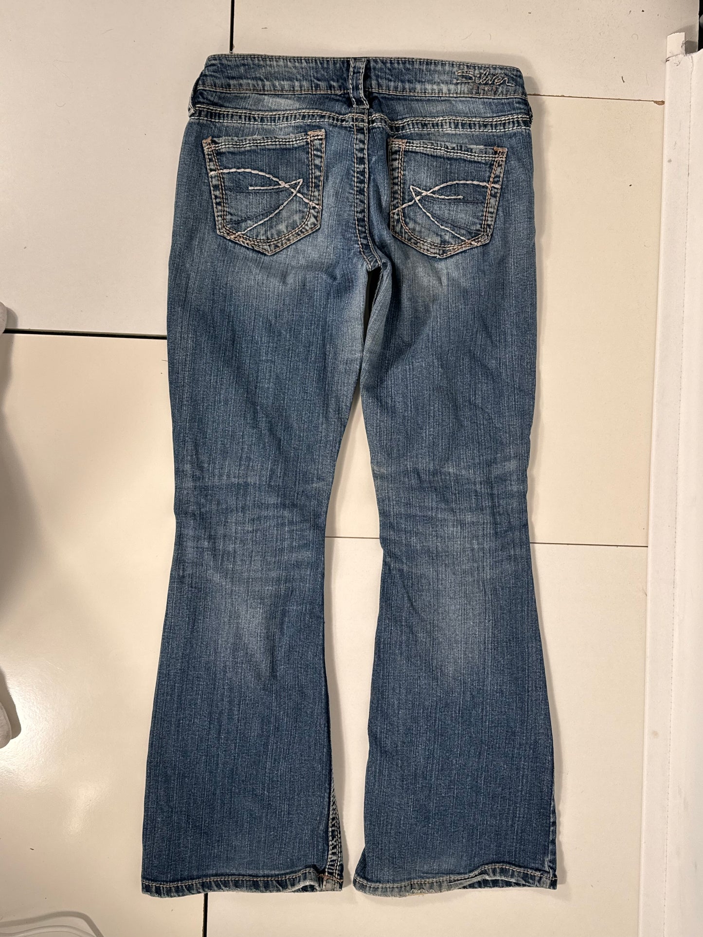 Lavtaljede jeans str: S