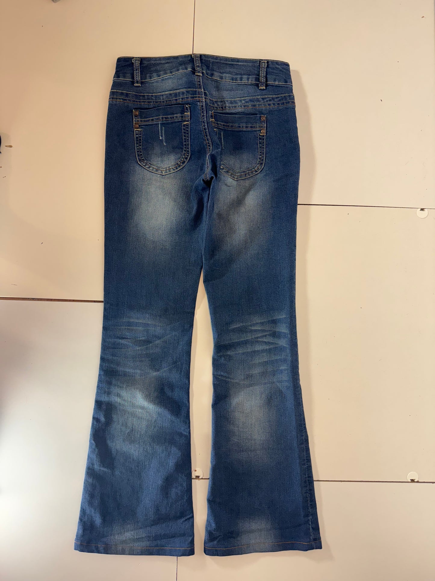 Lågmidjade jeans–stl: XS