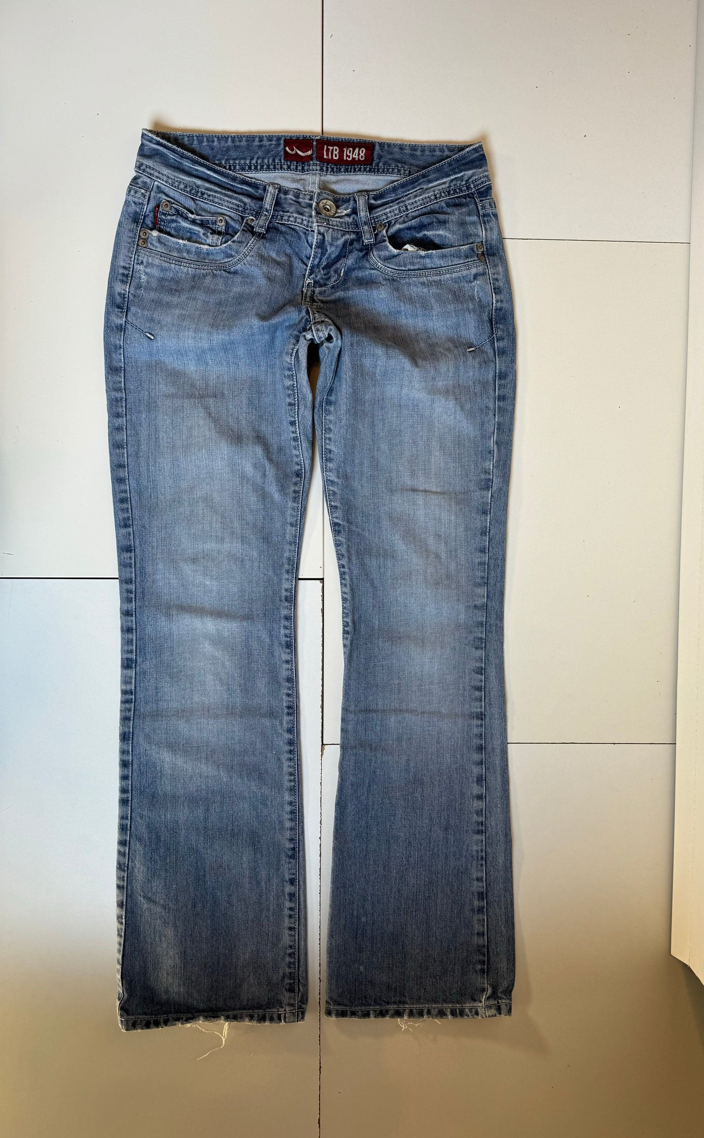 Lågmidjade jeans–stl: XS