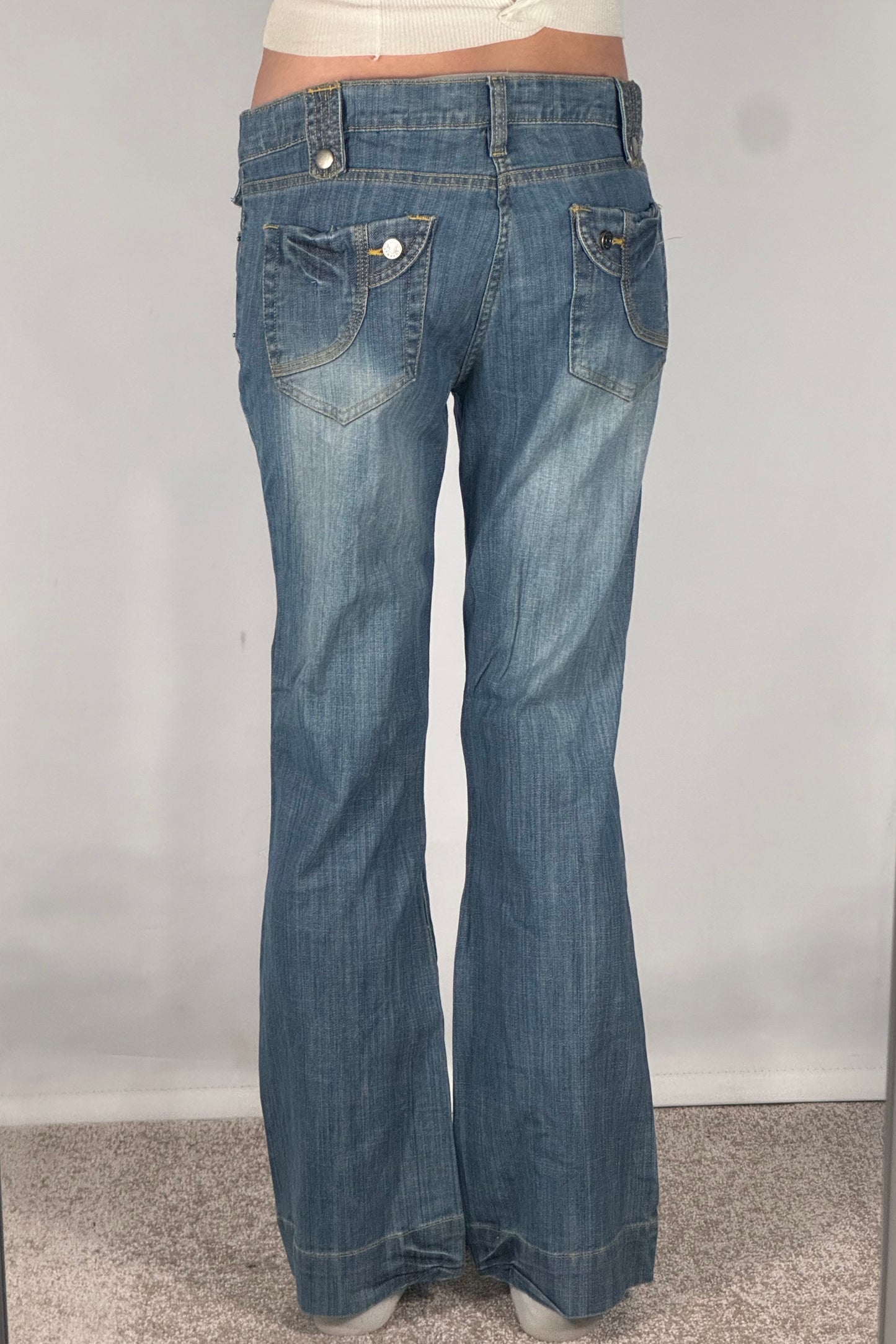 Lågmidjade jeans stl: S