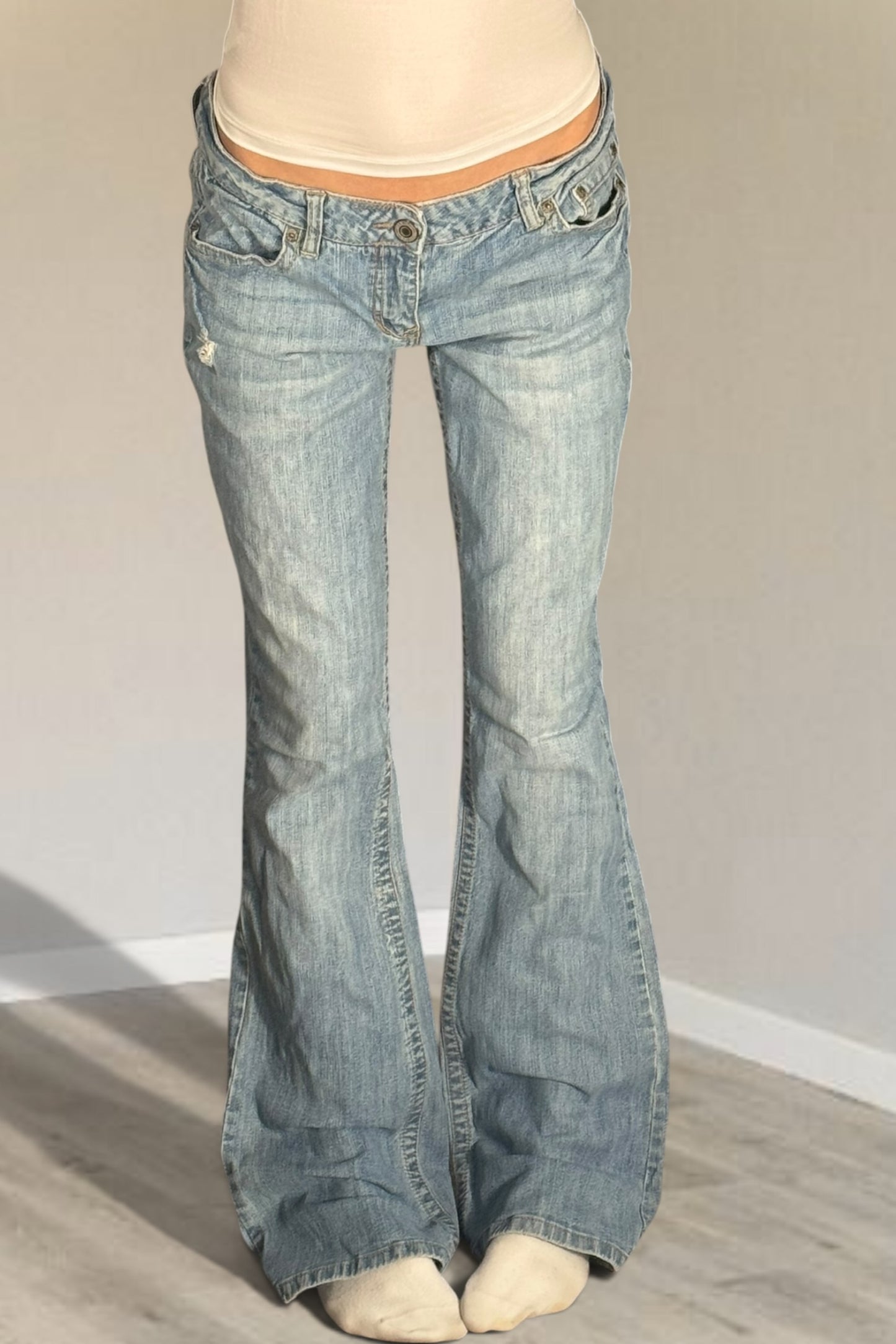 Lågmidjade jeans stl: S/M