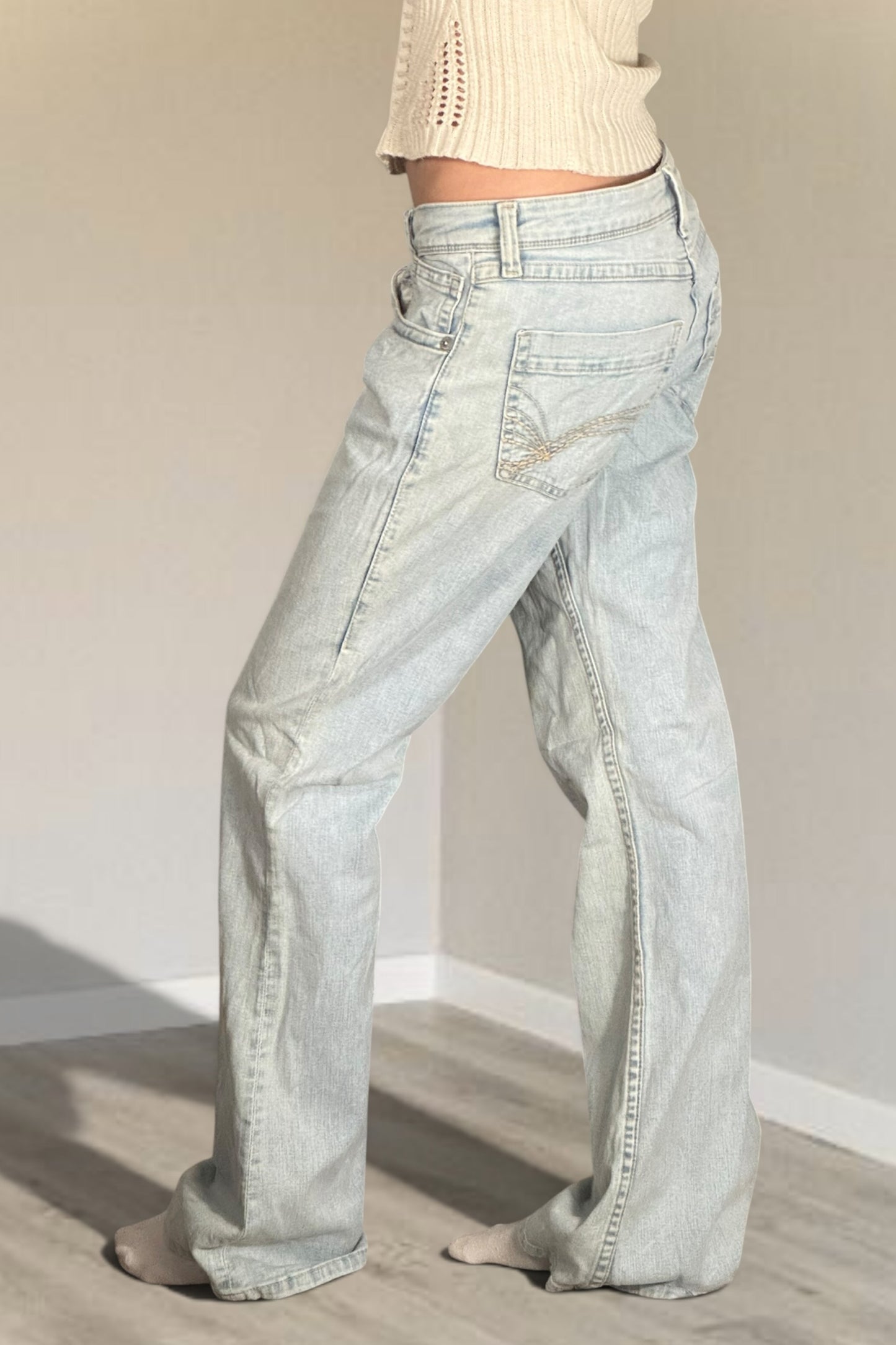 Lågmidjade jeans stl: S