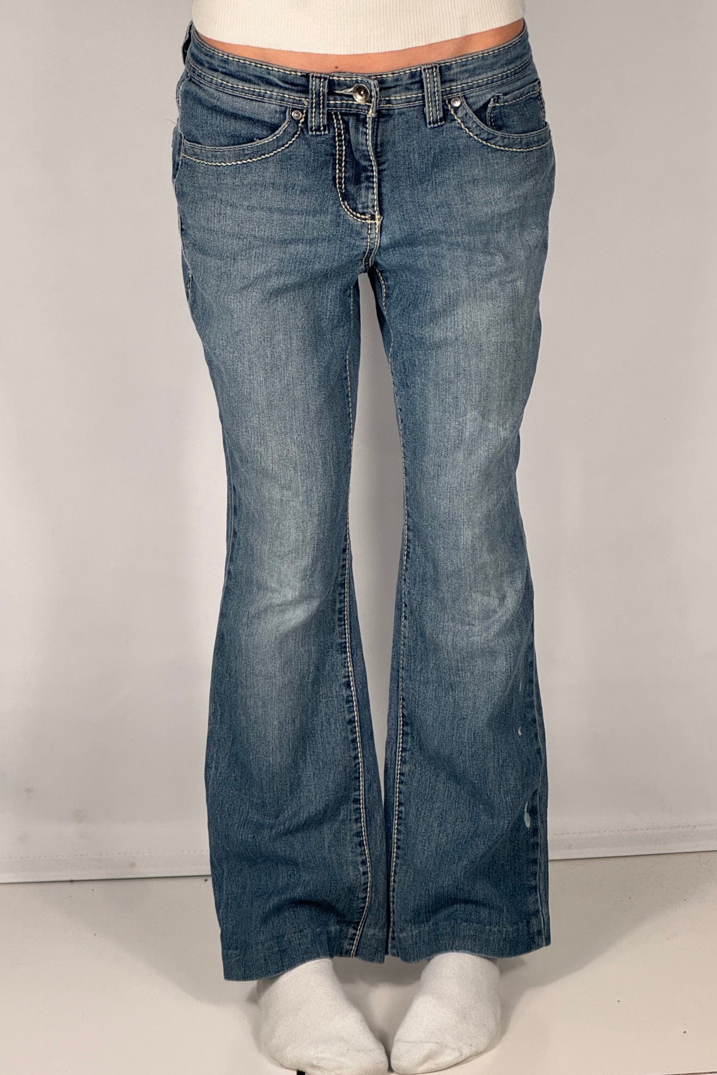 Utsvingte jeans str: S/M