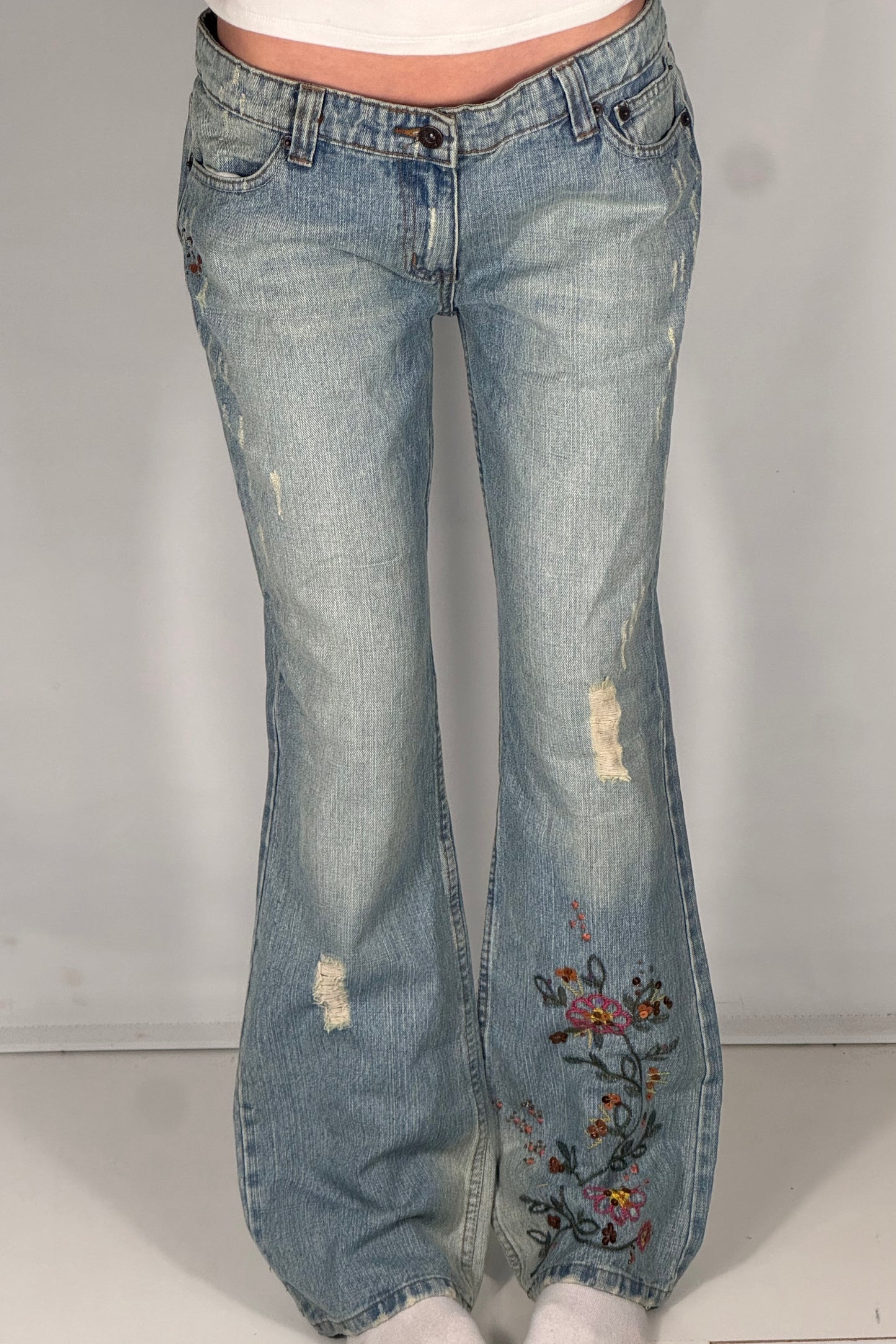 Lågmidjade jeans stl: M