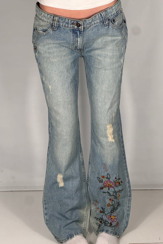 Lågmidjade jeans stl: M