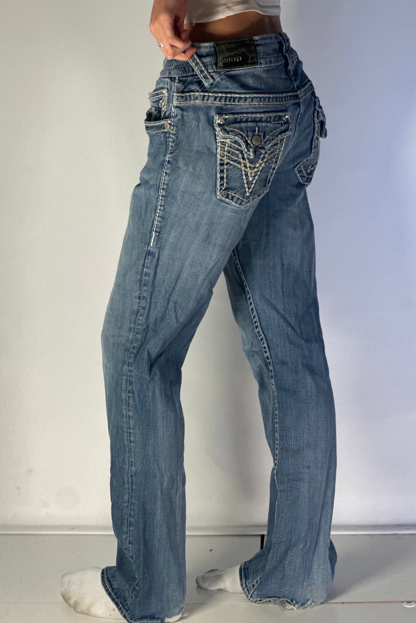 Lågmidjade jeans stl: M